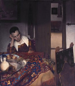 Une servante endormie - Jan Vermeer van Delft